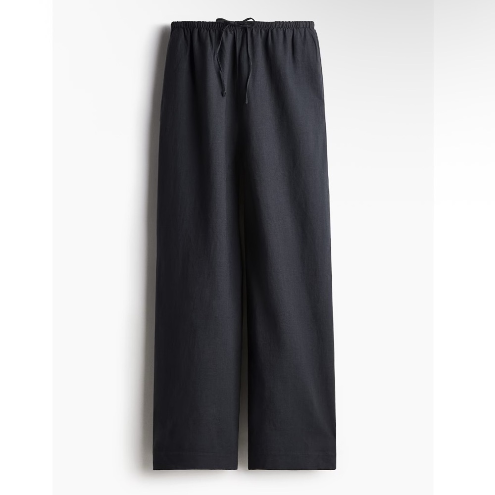 brand new straight leg linen blend pants